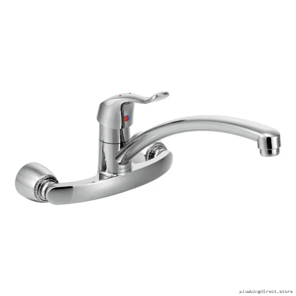 Chrome Durable Wall-Mounted Kitchen Tap – Modern Design | Moen Model #800