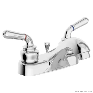 Durable Chrome Pop-Up Bathroom Faucet Centerset | Symmons Model SLC-9612-1.0