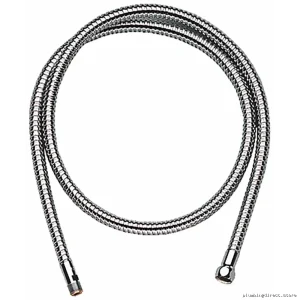 Durable Chrome Universal Metal Shower Hose Compatible with Grohe
