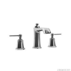 Durable Chrome Widespread Bathroom Faucet with Push Drain & Overflow Ready - BF1485-110 Kalia