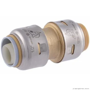 1/2 Inch Sharkbite Coupling UR4008 - Durable Leak-Proof Pipe Fitting