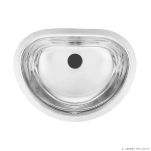 Durable Modern Oval Undermount SS Bathroom Vanity Basin