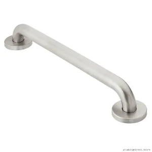 Moen R8748P 48-Inch Durable Bathroom Safety Grab Bar with Non-Slip Peened Finish