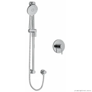 Durable Pressure Balance Shower Faucet with PEX Expansion Connection - Chrome Finish RIOBEL