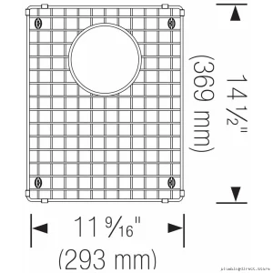 Stainless Steel Sink Grid with Durable Scratch-Proof Design - Model 402124 by Blanco