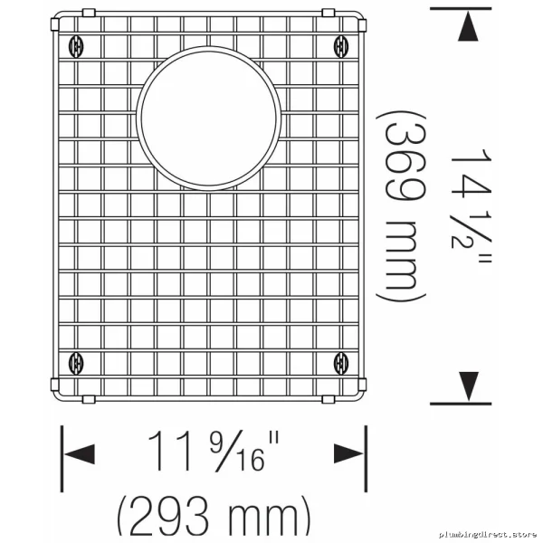 Stainless Steel Sink Grid with Durable Scratch-Proof Design - Model 402124 by Blanco