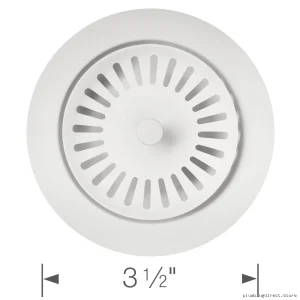 Durable Sink Strainer for Silgranit Sinks - White Model 240319