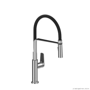 RIOBEL MY101SS Commercial-Grade Kitchen Faucet - Durable Stainless Steel & Pre-Rinse Spray