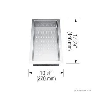 Stainless Steel Kitchen Strainer with Drainage Holes - Durable Design