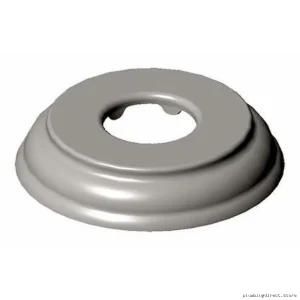 Kalia Pure Nickel Rustik Shower Arm Flange 103607-125 - Durable & Stylish