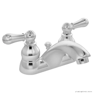 Symmons Allura Chrome Centerset Faucet - Durable 1.5 GPM Bathroom Sink Solution