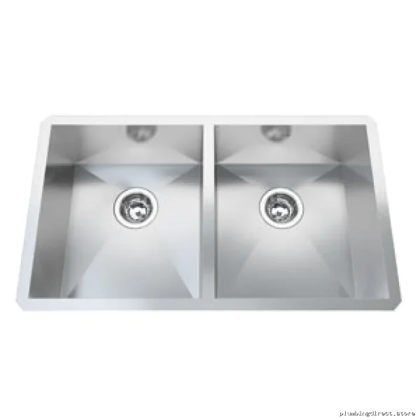 Durable Kindred Double Bowl Undermount Stainless Steel Kitchen Sink