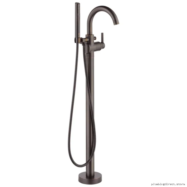 Elegant Venetian Bronze Floor Mount Tub Filler Trim | Durable T4759-RBFL Design - Image 5