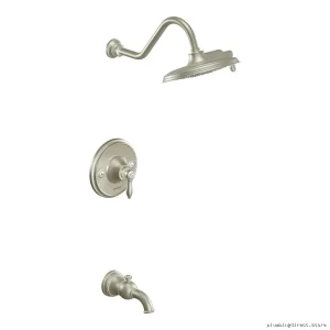 Weymouth Eco-Performance Posi-Temp Tub & Shower Trim - Durable Brushed Nickel Design