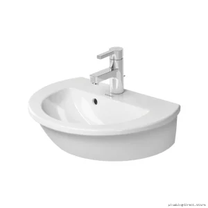 Modern Single Hole Handrinse Sink - White Ceramic Duravit 0731470000