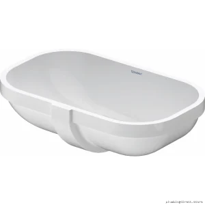 D-Code Undermount Bathroom Sink - White Modern Duravit Design