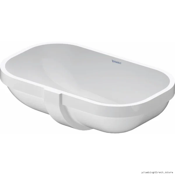 D-Code Undermount Bathroom Sink - White Modern Duravit Design