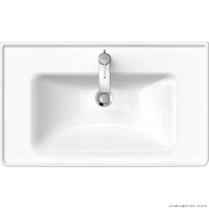 Duravit D-Neo Contemporary Single-Hole White Bathroom Sink 236780