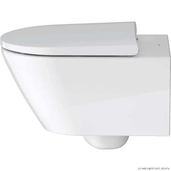 Duravit D-Neo Wall-Mounted Toilet Without Seat - White - Image 2