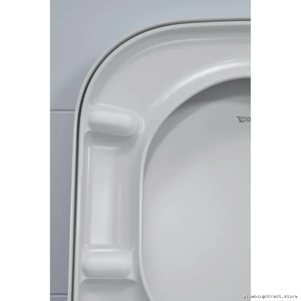 Duravit D.2 Elongated Toilet Seat - White Modern Design & Ergonomic Fit - Image 2