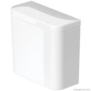 Duravit DuraStyle Efficient 4.8L Single Flush Toilet Tank - White DuraStyle Collection