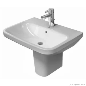 DuraStyle White Widespread Washbasin | Duravit Modern Plumbing Fixtures