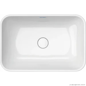 Duravit Happy D.2 Plus Modern Bathroom Sink - White & Anthracite Matte Finish