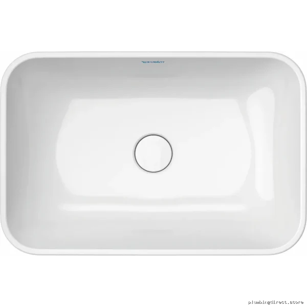 Duravit Happy D.2 Plus Modern Bathroom Sink - White & Anthracite Matte Finish