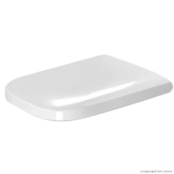 Duravit Happy D.2 White Round Toilet Seat with Quiet Soft-Close Feature - Image 2
