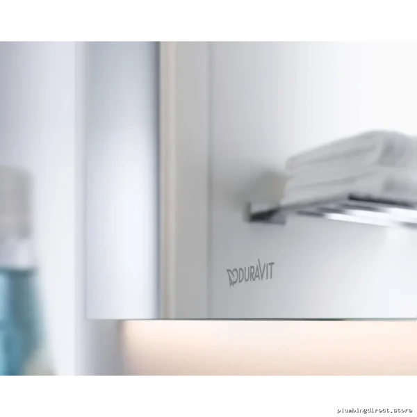 led illuminated vanity mirror with aluminum frame & adjustable lighting duravit - Image 2