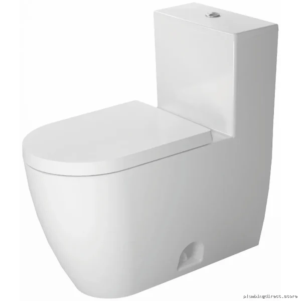 Duravit ME by Starck White 1-Piece Dual Flush Toilet - Comfort Height (Seat Not Included) Model 217301 - Image 2
