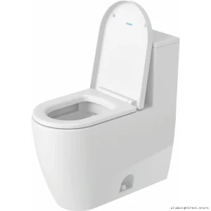 Duravit ME by Starck White 1-Piece Dual Flush Toilet - Comfort Height (Seat Not Included) Model 217301