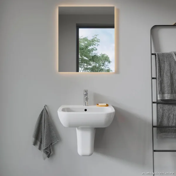 Modern White Toilet Siphon Cover for D-Code Model 08571800002 by Duravit