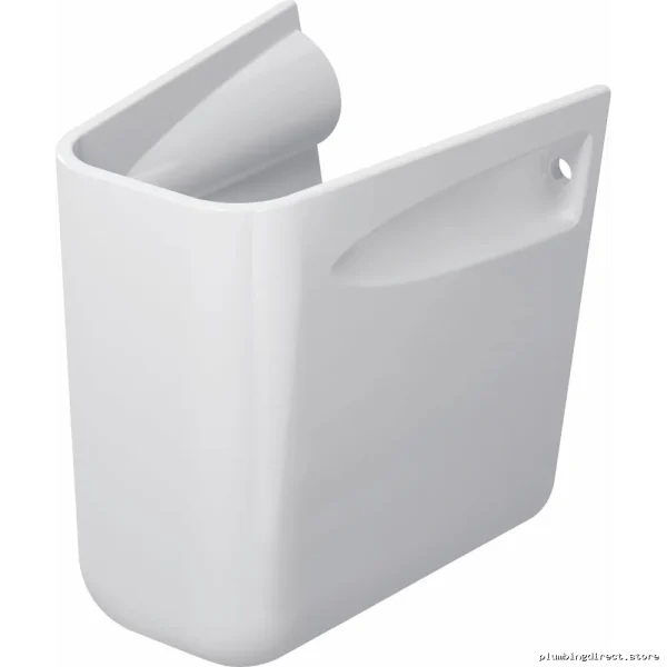 Modern White Toilet Siphon Cover for D-Code Model 08571800002 by Duravit - Image 2