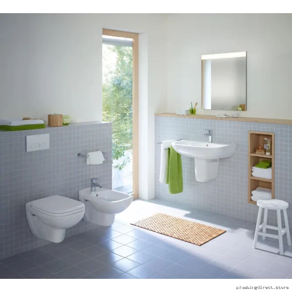 Modern White Toilet Siphon Cover for D-Code Model 08571800002 by Duravit - Image 3