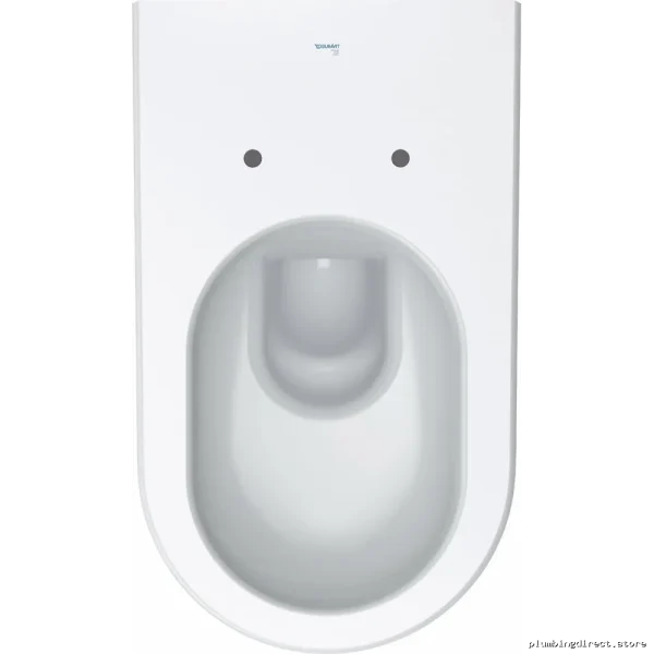 Starck 2 Dual Flush Wall-Mounted Elongated Bowl (Compact Seat) - White Duravit - Image 2