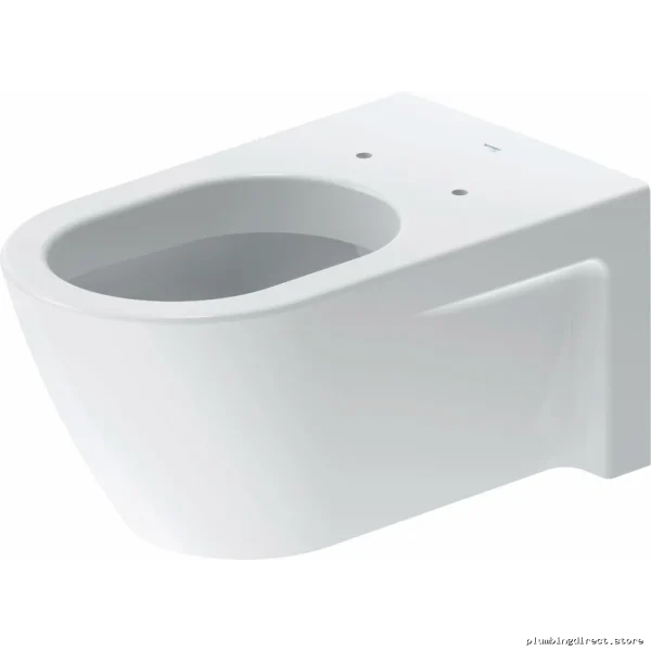 Starck 2 Dual Flush Wall-Mounted Elongated Bowl (Compact Seat) - White Duravit