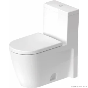 Duravit Starck 2 Comfort Height Elongated Toilet - 1.28 GPF Seatless White
