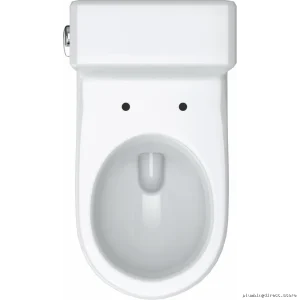 Duravit Starck 3 Comfort Height One-Piece Elongated Toilet - High-Efficiency 1.28 GPF No-Seat White