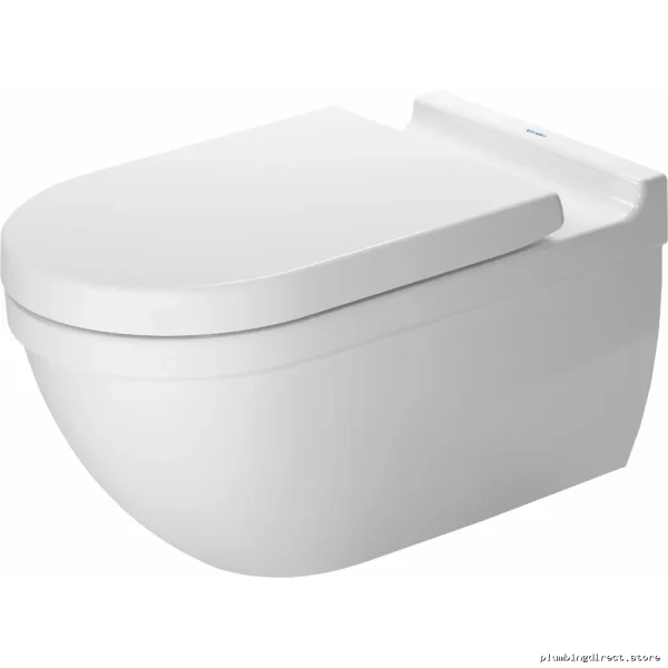 Duravit Starck 3 White Wall-Hung Toilet - Modern Space-Saving Design - Image 2