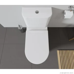 Duravit Starck III Modern Elongated Toilet Seat in White