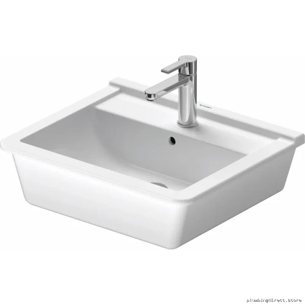 Duravit/Starck White Modern Single-Hole Drop-In Basin Model #