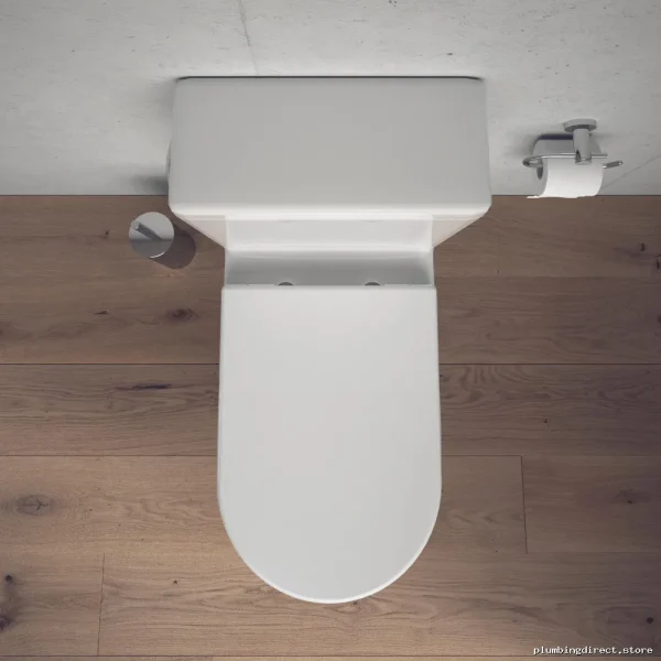Starck 3 Two-Piece Toilet Kit (Half Bowl) - White Duravit D1909700 - Image 2