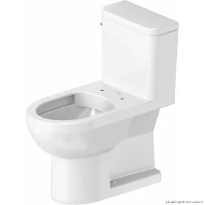 Tall Elongated 1-Piece Toilet Without Seat - White 21950100U3 Duravit