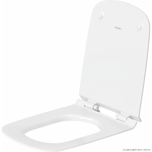 Duravit White Elongated Toilet Seat - DuraStyle Durable Design - Image 2