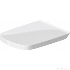 Duravit Soft Close Elongated Toilet Seat in White - Quiet Slow Close Design