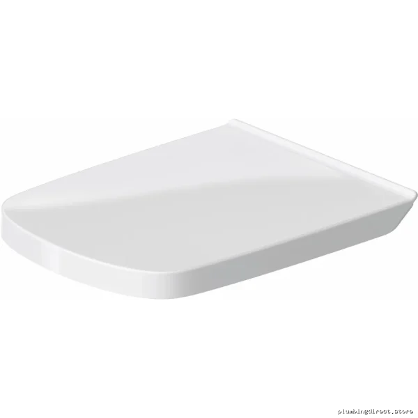 Duravit Soft Close Elongated Toilet Seat in White - Quiet Slow Close Design
