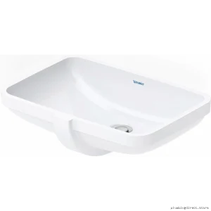 Duravit White Undermount Bathroom Sink - Modern Ceramic Basin 03954900172