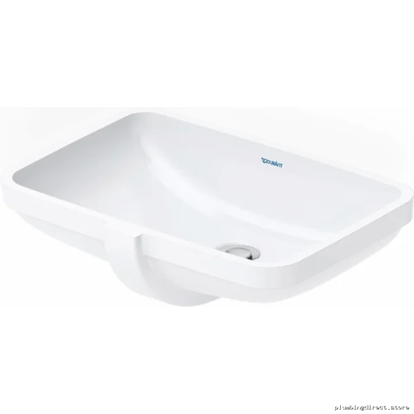 Duravit White Undermount Bathroom Sink - Modern Ceramic Basin 03954900172