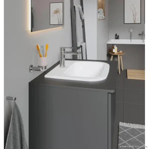 Duravit White Single-Hole Countertop Sink - Modern Vanity Fixture 0337540000